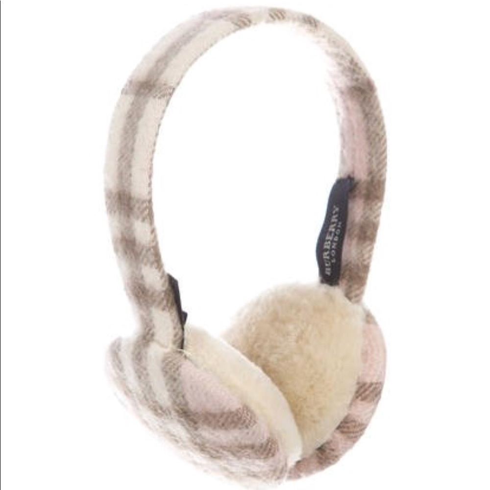 Burberry pink preppy earmuffs